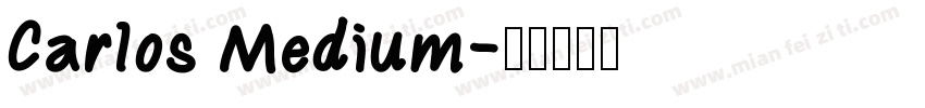 Carlos Medium字体转换